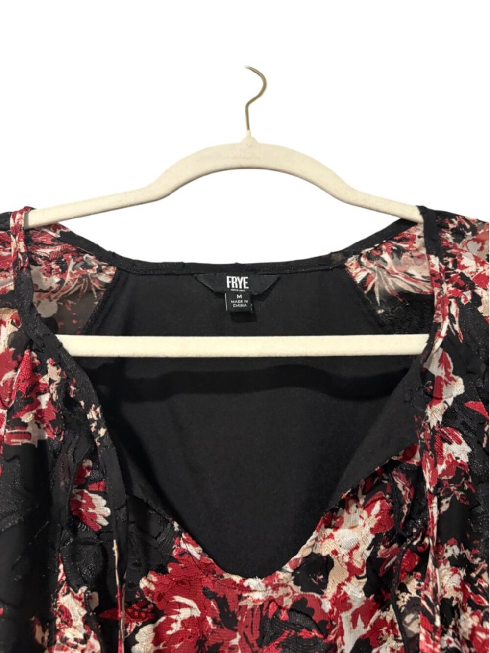 Frye Floral Bell Sleeve Blouse - Picture 6 of 7